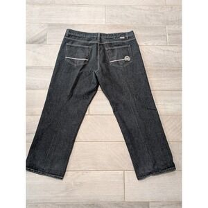 Vintage Mecca USA Wide Leg Baggy Hip-Hop Dark Blue Jeans 42x34 (41x31)‎ Y2K